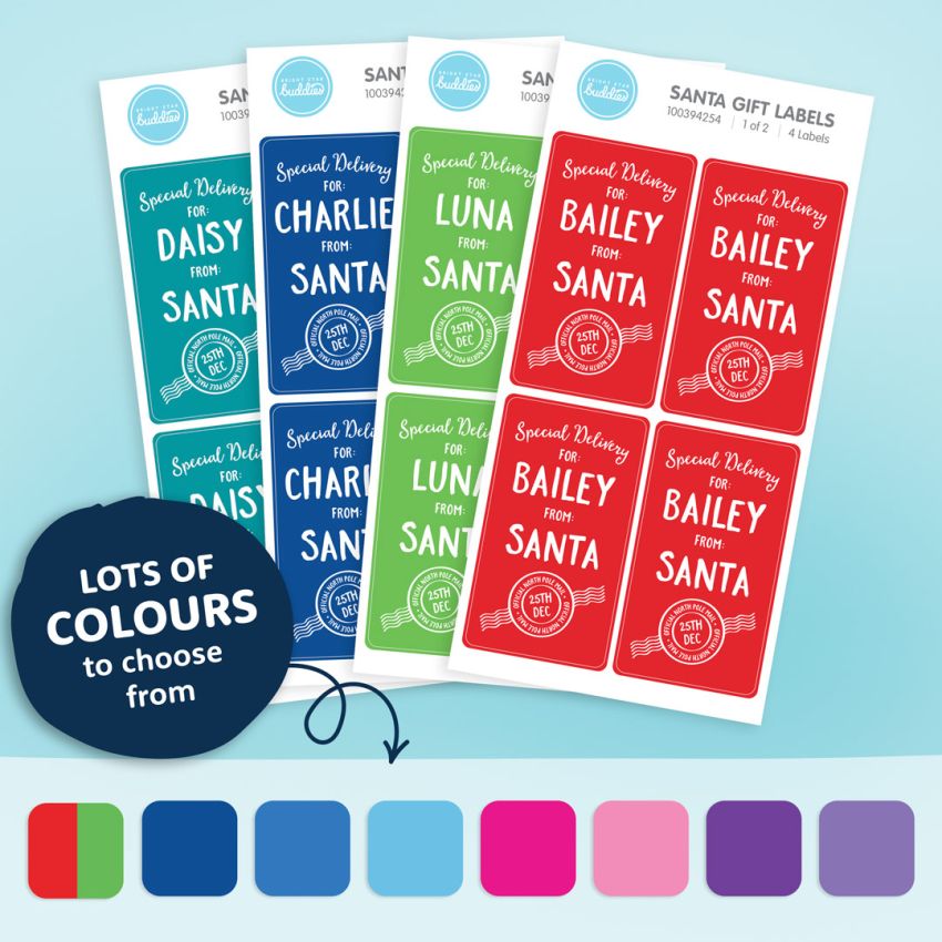 Santa Labels For Pets gallery image №1