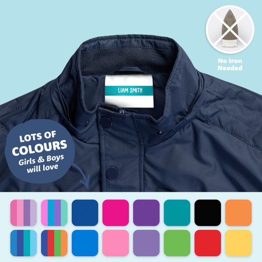 Large Wrap & Stick Clothing Name Labels gallery image №1