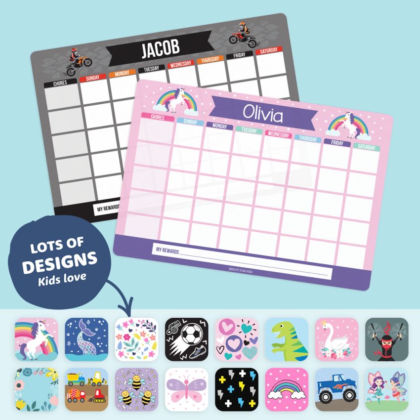 Dry Erase Routine Planner Poster product preview image