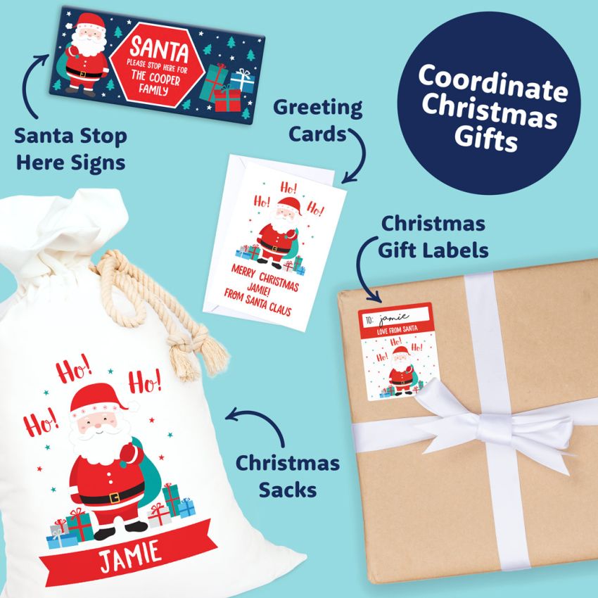 Santa Stop Here Signs product preview image