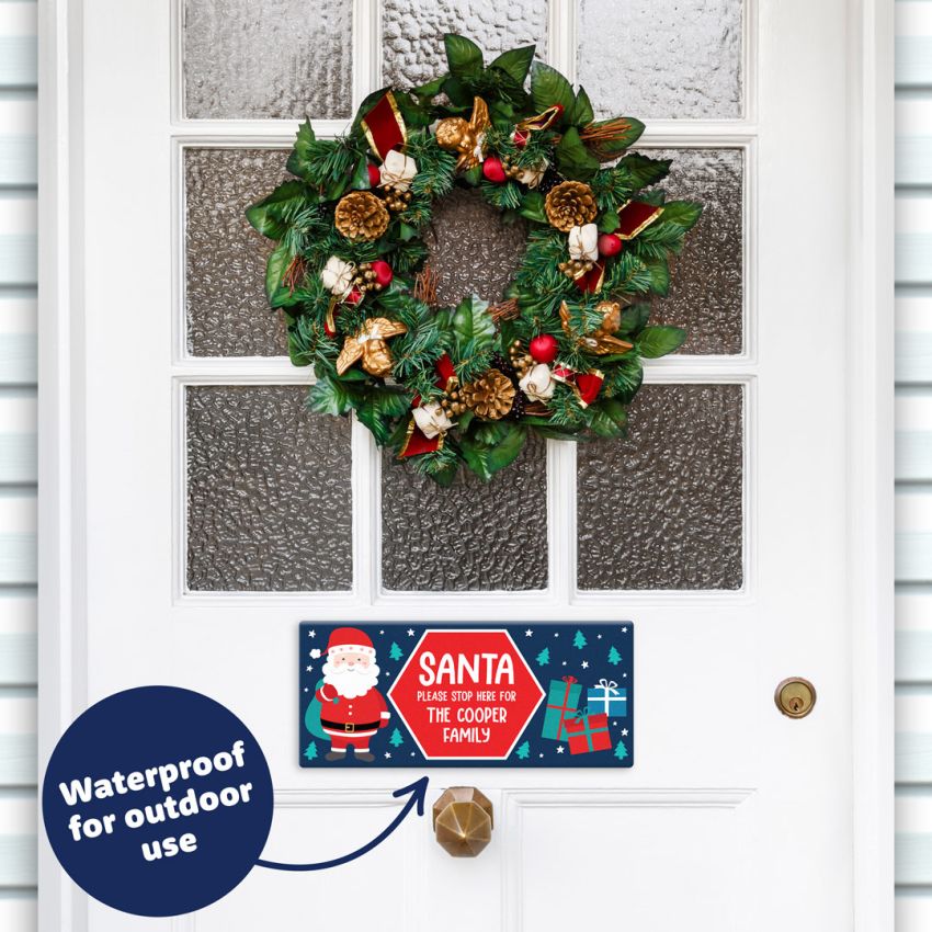 Santa Stop Here Signs gallery image №4