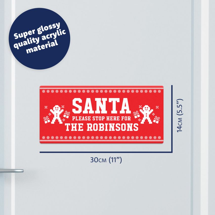 Santa Stop Here Signs gallery image №3