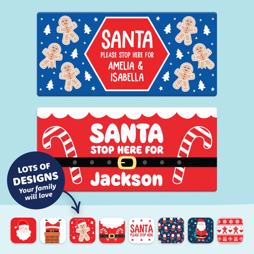 Santa Stop Here Signs gallery image №1