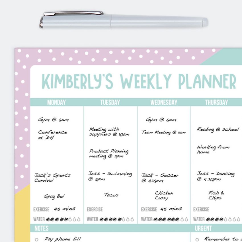 Weekly Planner Notepads gallery image №1
