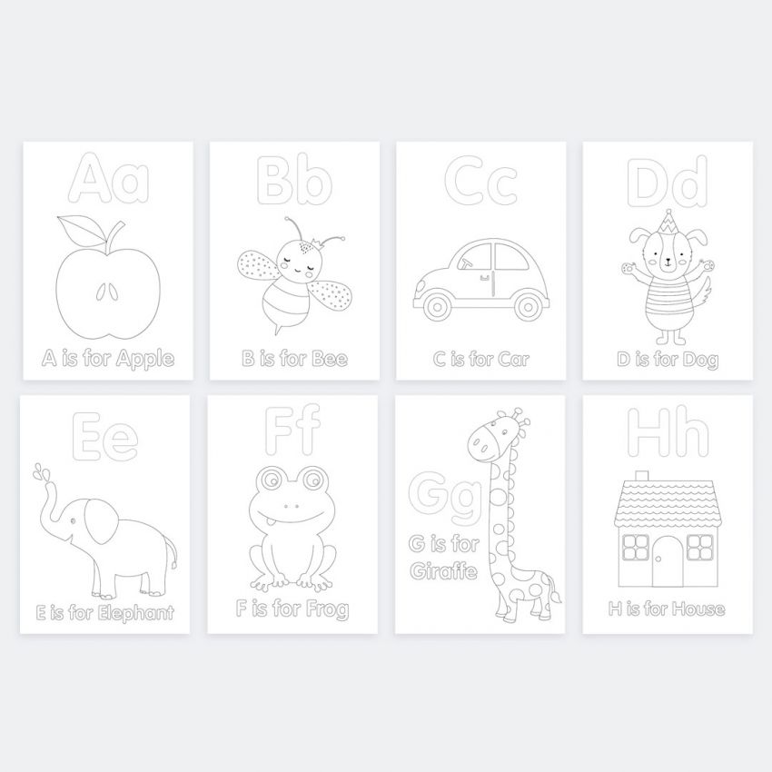 Alphabet Personalised Colouring Book gallery image №3