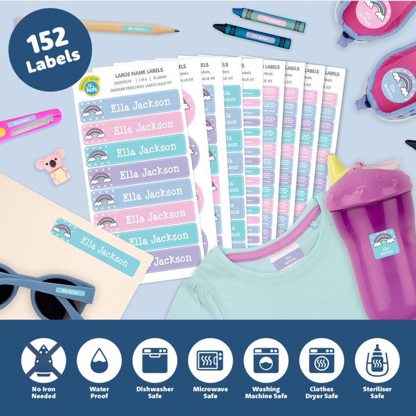 Designer Preschool & Kindy Name Labels Value Kit gallery image №2