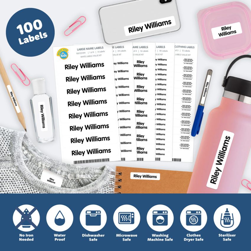 White Name Labels Value Kit gallery image №3