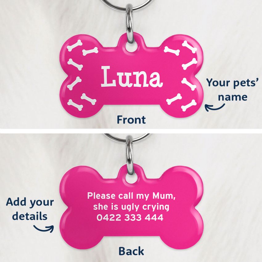 Premium Dog Bone Tags product preview image