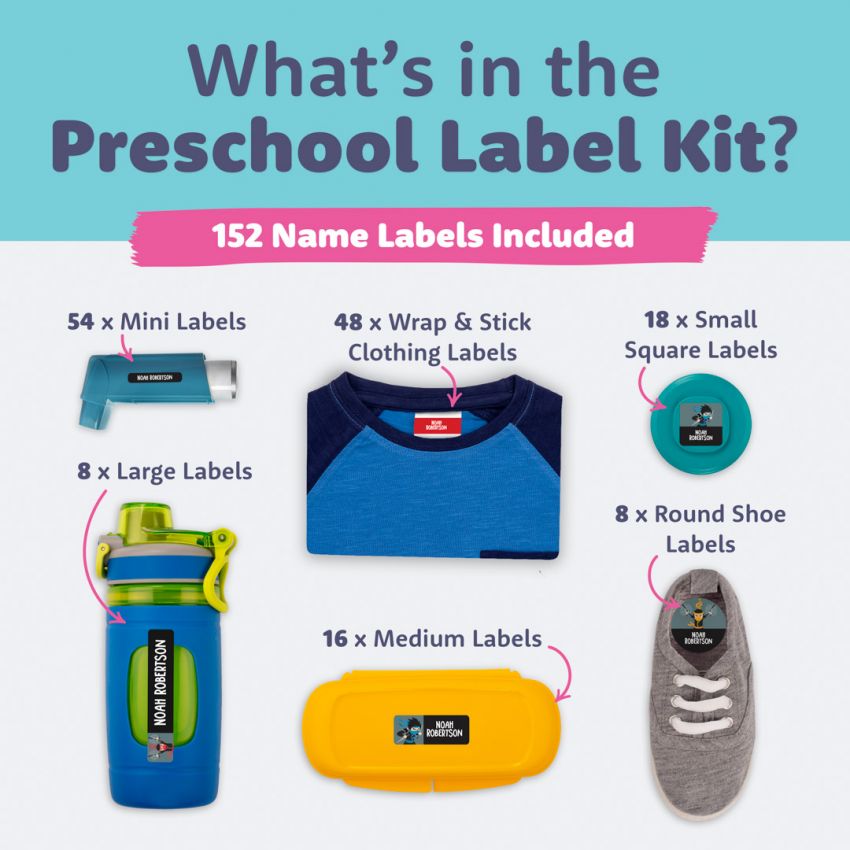 Designer Preschool & Kindy Name Labels Value Kit gallery image №3