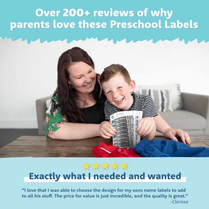 Designer Preschool & Kindy Name Labels Value Kit product preview image