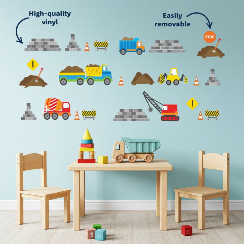 Construction Wall Stickers product preview image