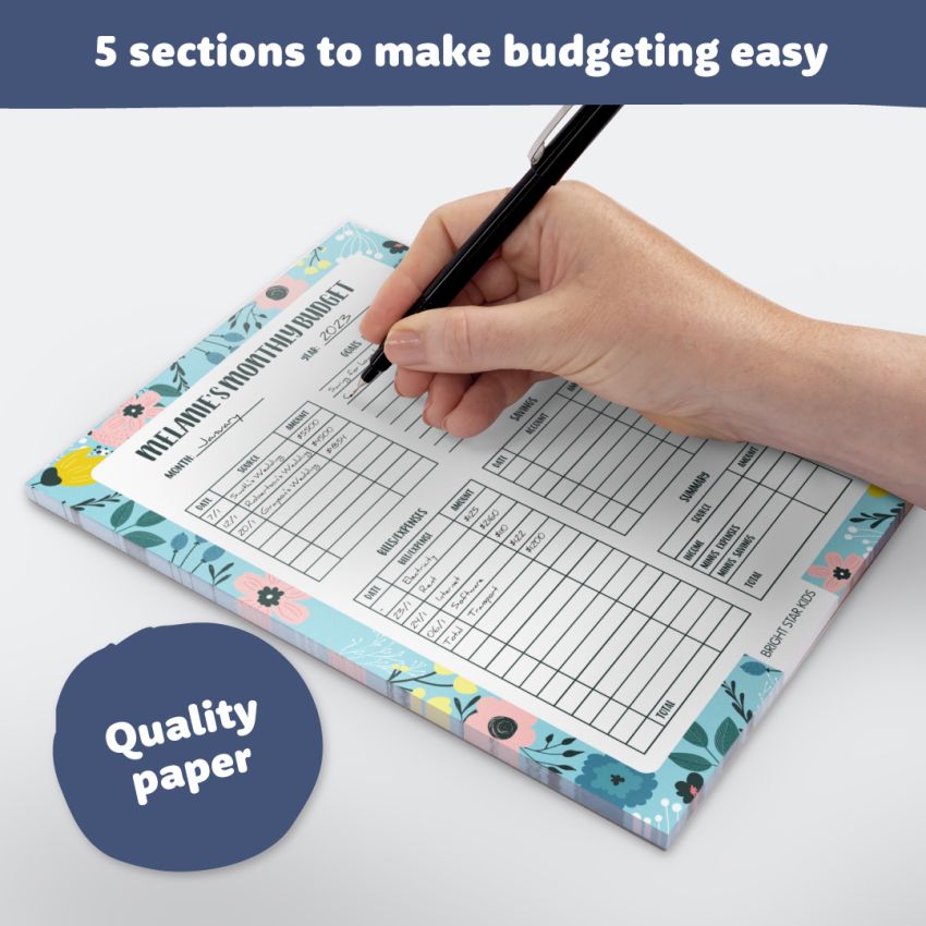 Budget Planner Notepad product preview image