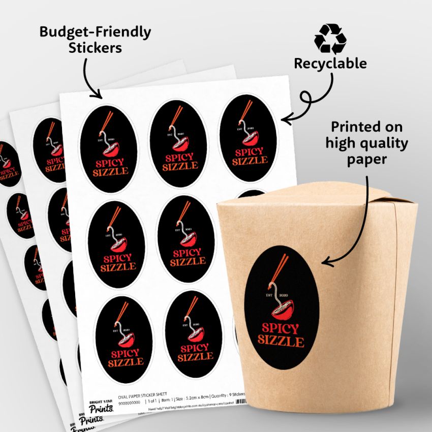 Oval Paper Sticker Sheets gallery image №1