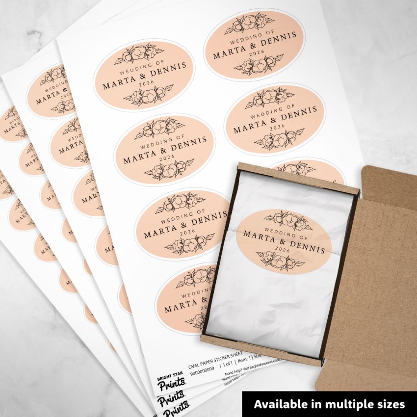 Oval Paper Sticker Sheets product preview image