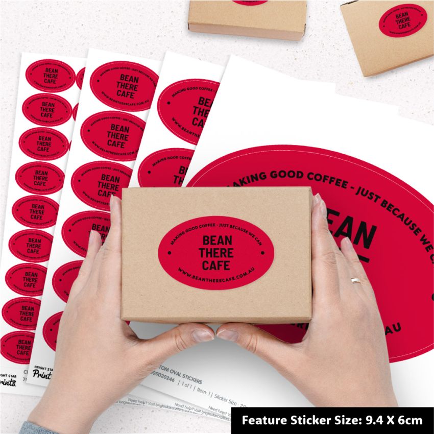 Oval Vinyl Sticker Sheets product preview image