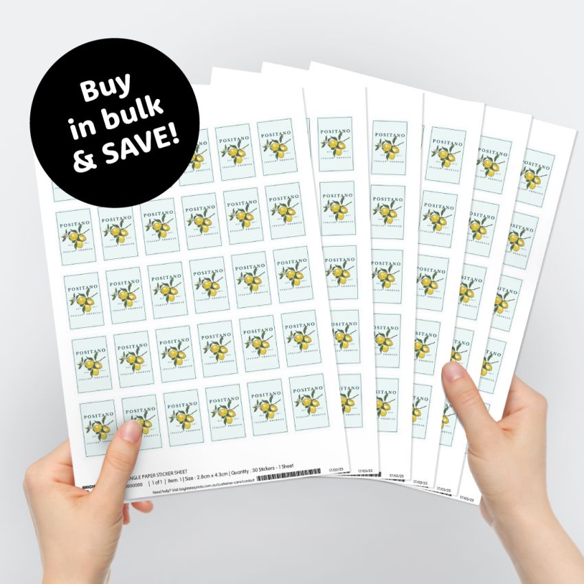Rectangle Paper Sticker Sheets product preview image