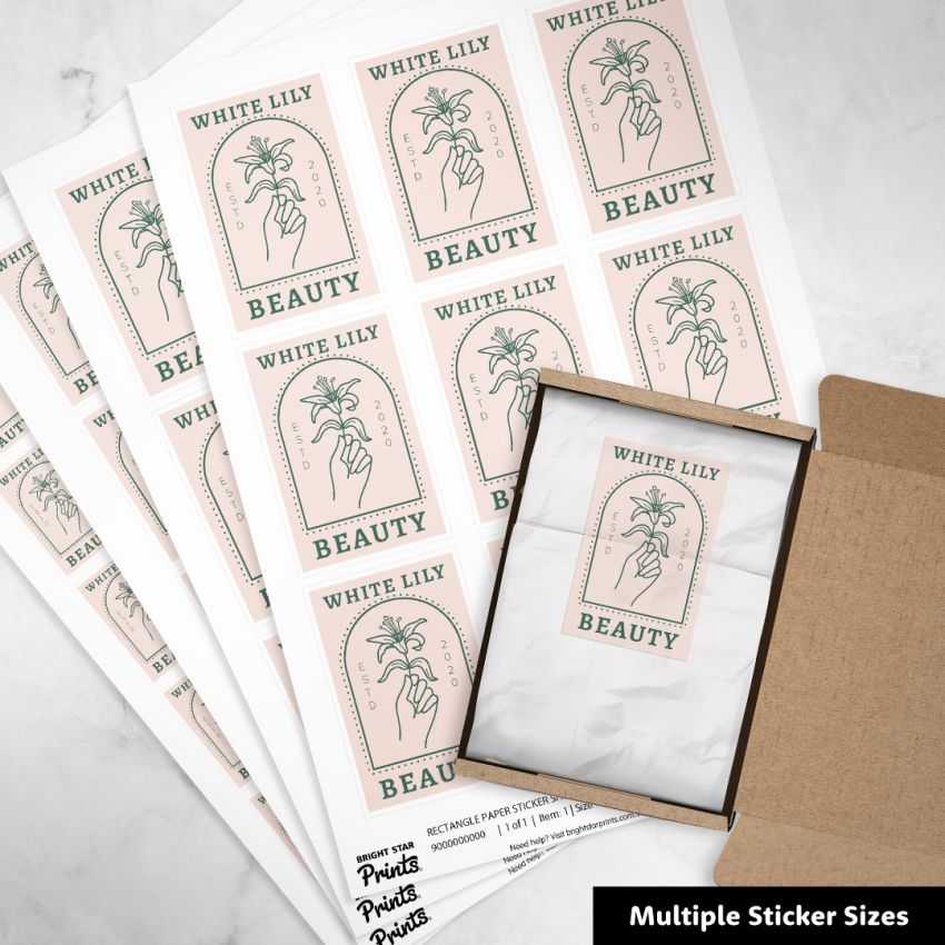 Rectangle Paper Sticker Sheets product preview image