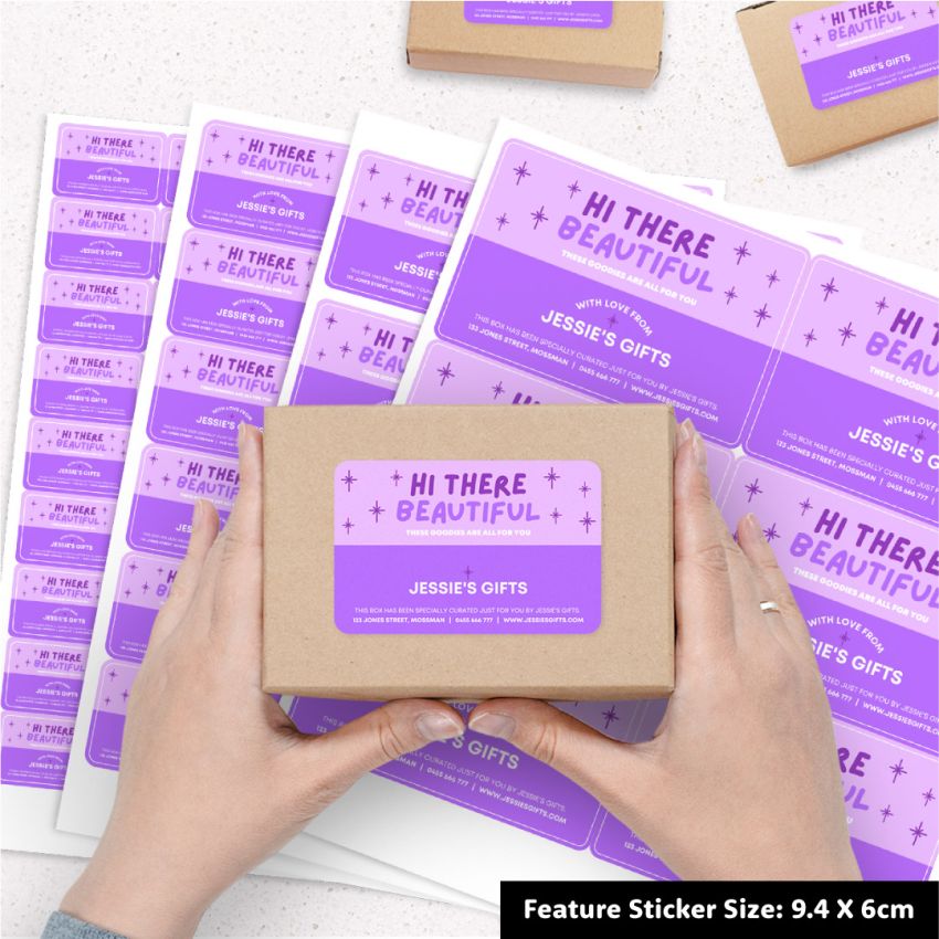 Rectangle Vinyl Sticker Sheets product preview image