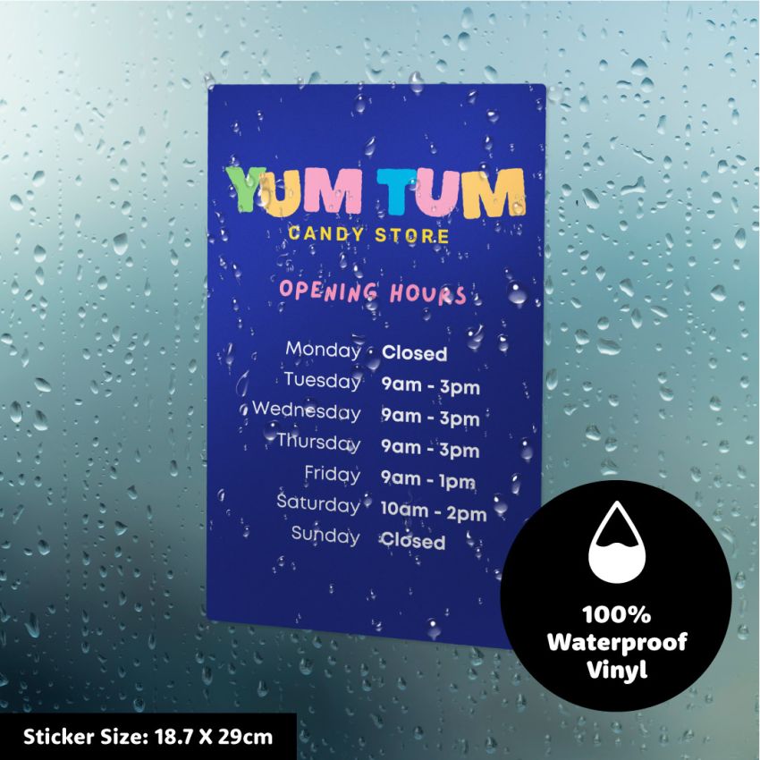 Rectangle Vinyl Sticker Sheets product preview image