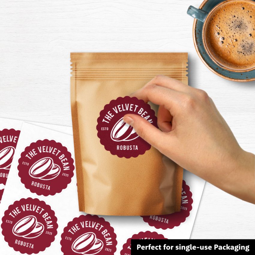 Scallop Paper Sticker Sheets product preview image