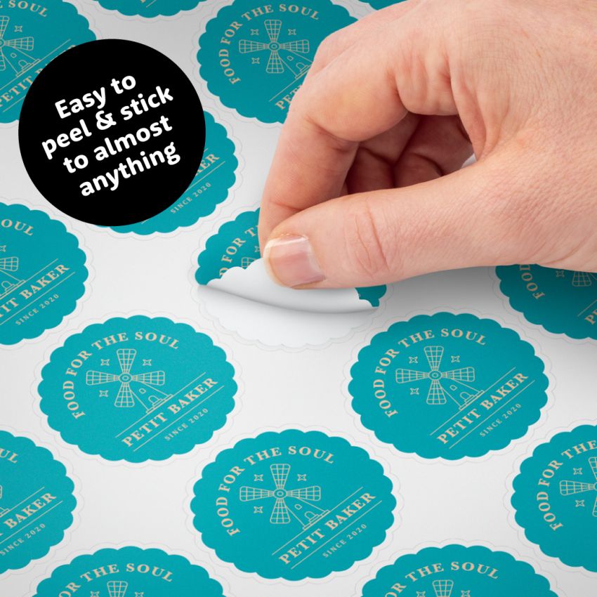 Scallop Paper Sticker Sheets product preview image