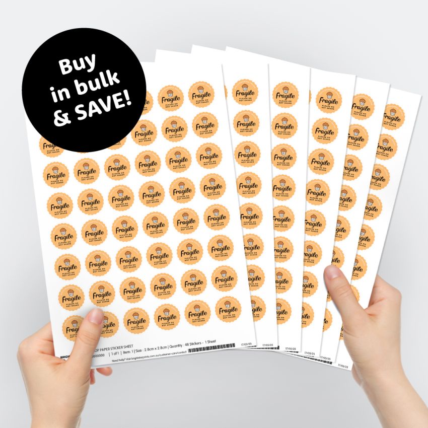 Scallop Paper Sticker Sheets product preview image