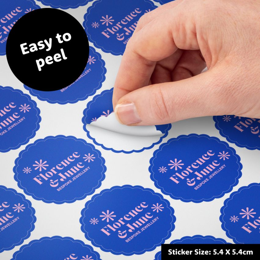 Scallop Vinyl Sticker Sheets product preview image