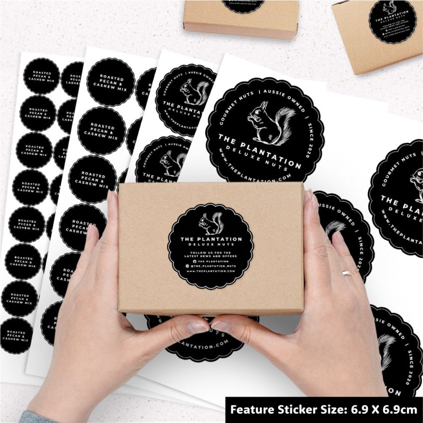 Scallop Vinyl Sticker Sheets product preview image