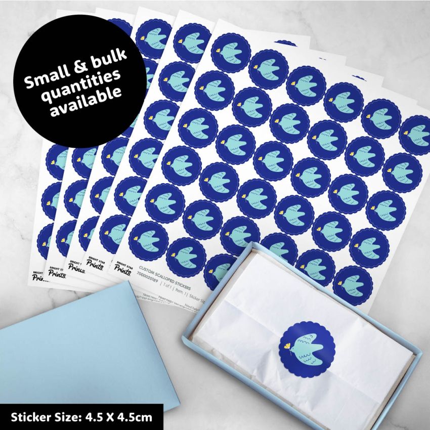 Scallop Vinyl Sticker Sheets product preview image
