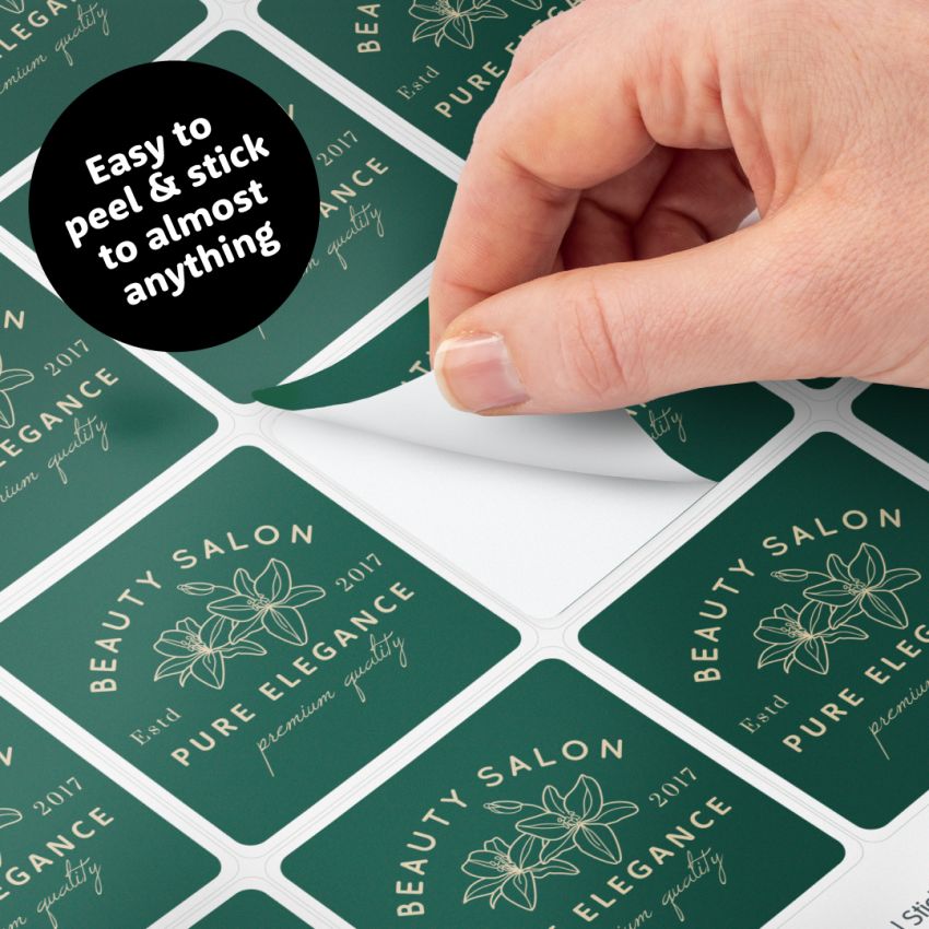 Square Paper Sticker Sheets product preview image