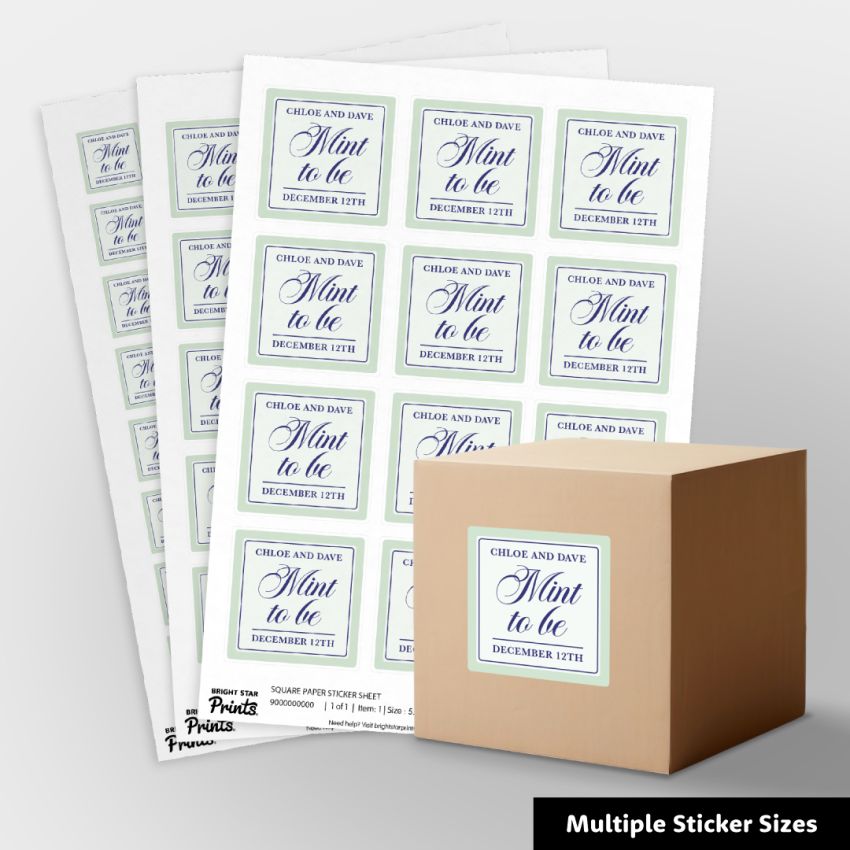 Square Paper Sticker Sheets product preview image