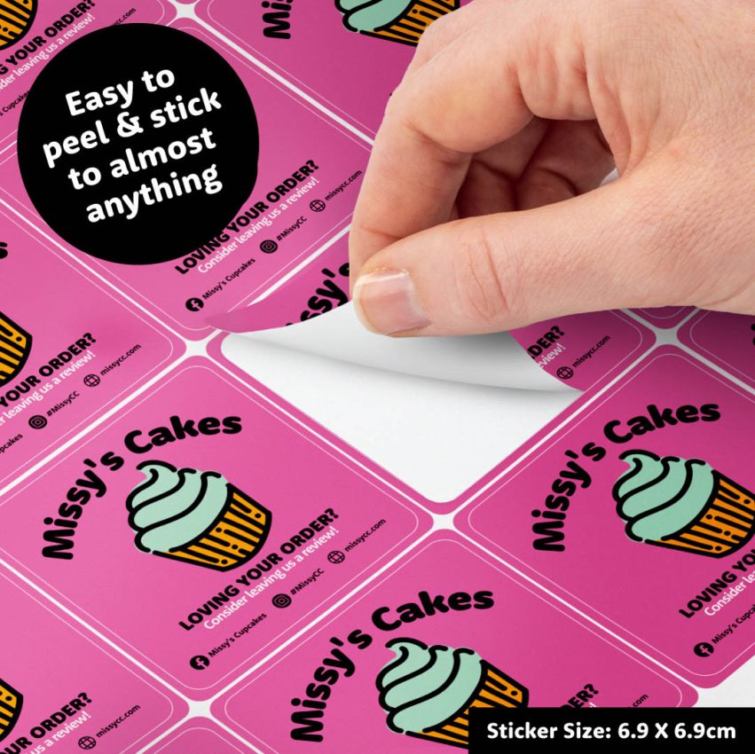 Square Vinyl Sticker Sheets product preview image