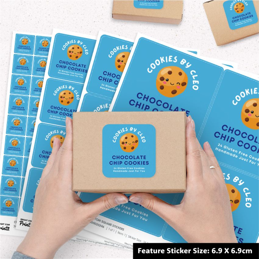 Square Vinyl Sticker Sheets product preview image