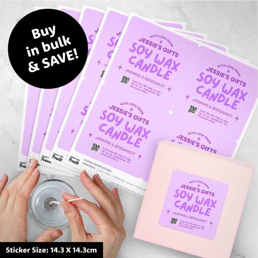 Square Vinyl Sticker Sheets product preview image