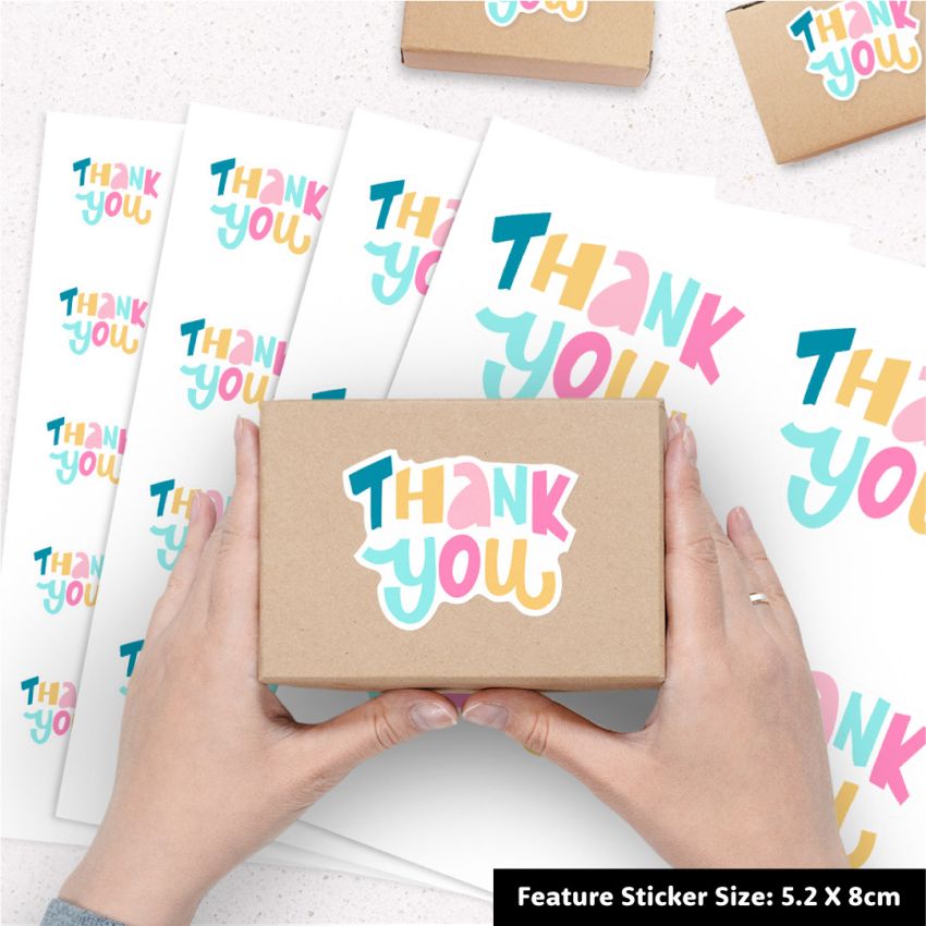 Custom Shape Vinyl Sticker Sheets product preview image