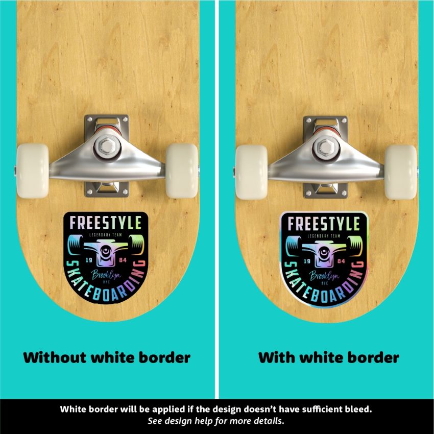 Holographic Tough Stickers product preview image