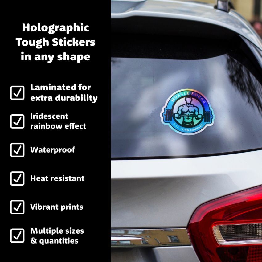 Holographic Tough Stickers gallery image №1