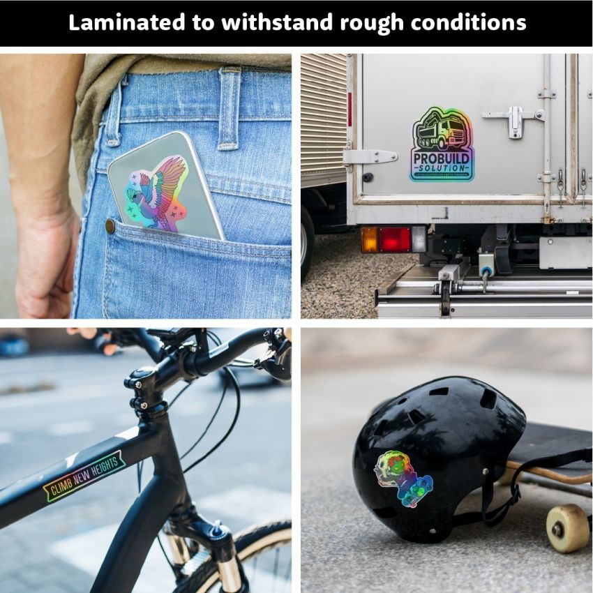 Holographic Tough Stickers gallery image №2