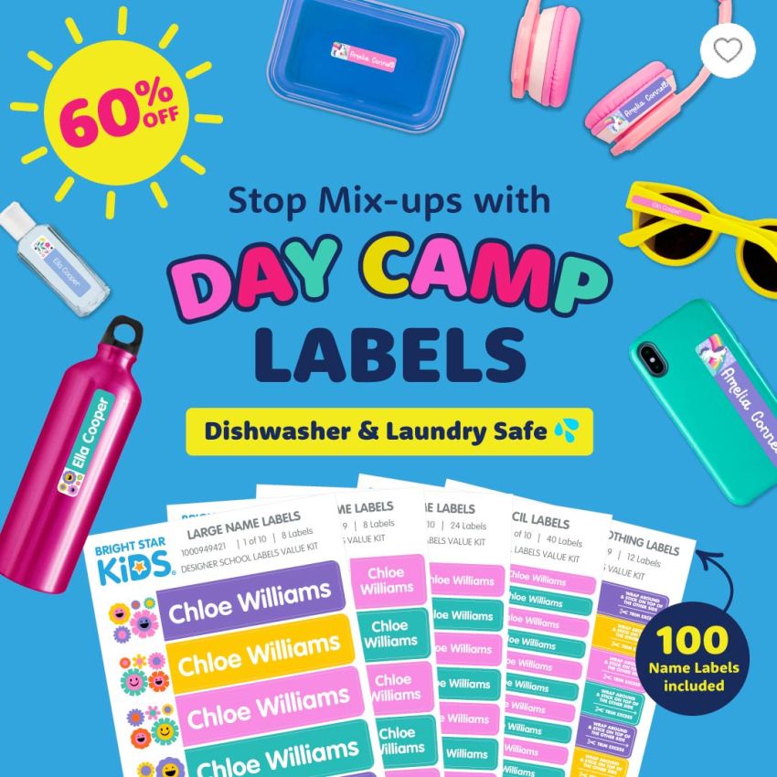 Day Camp Name Labels Pack gallery image №1