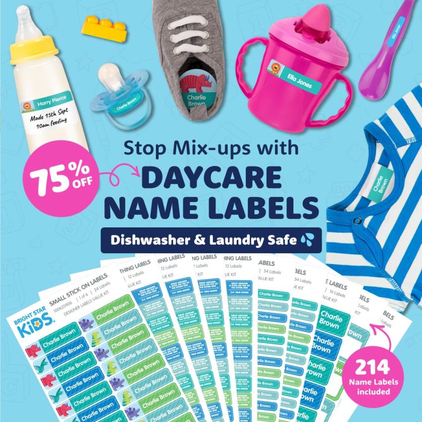 Designer Daycare Name Labels Value Kit gallery image №1