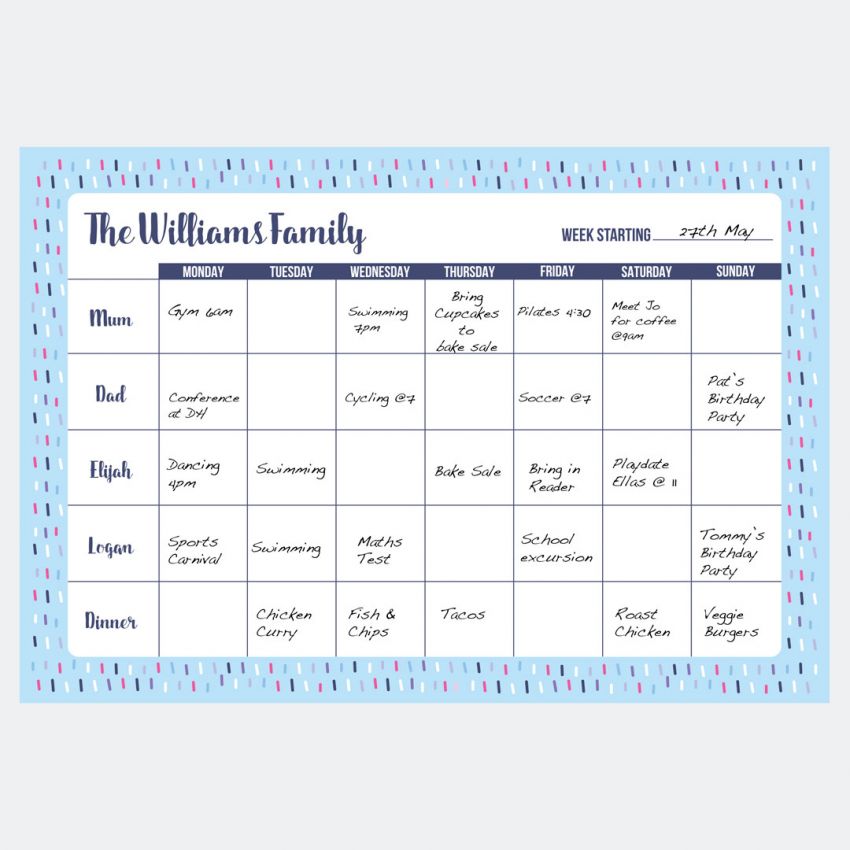 Family Planner Notepads product preview image