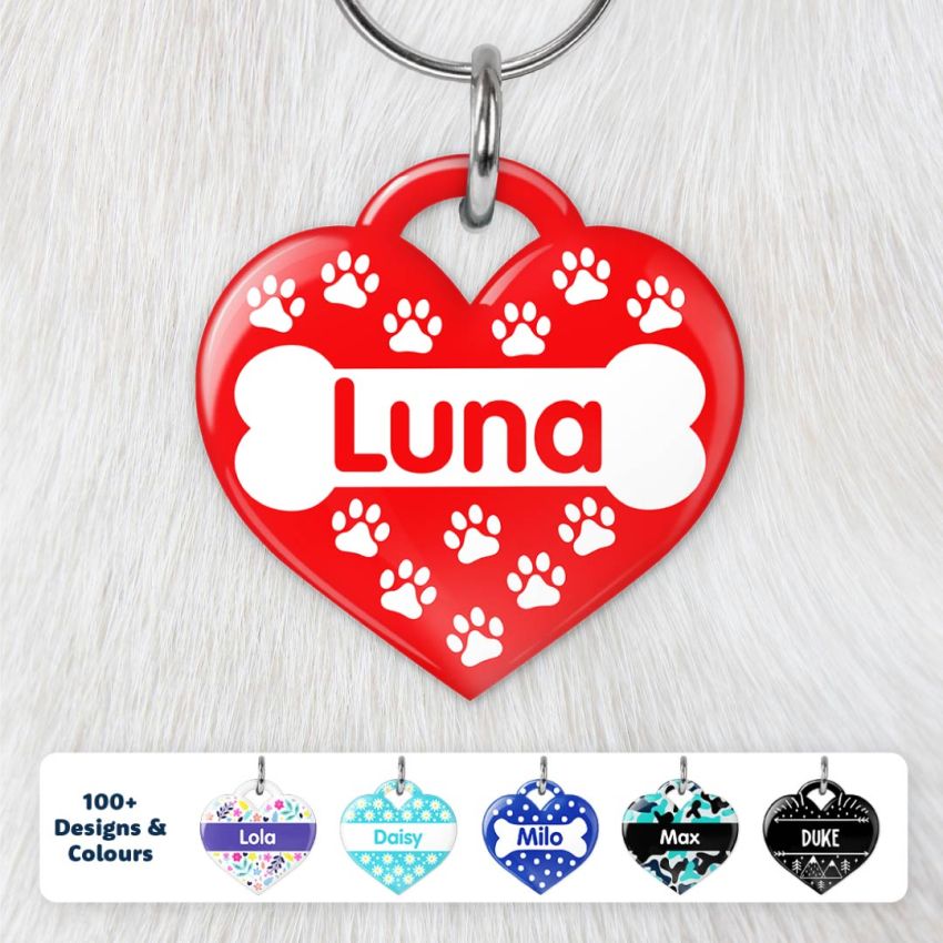 Premium Heart Dog Tags gallery image №1