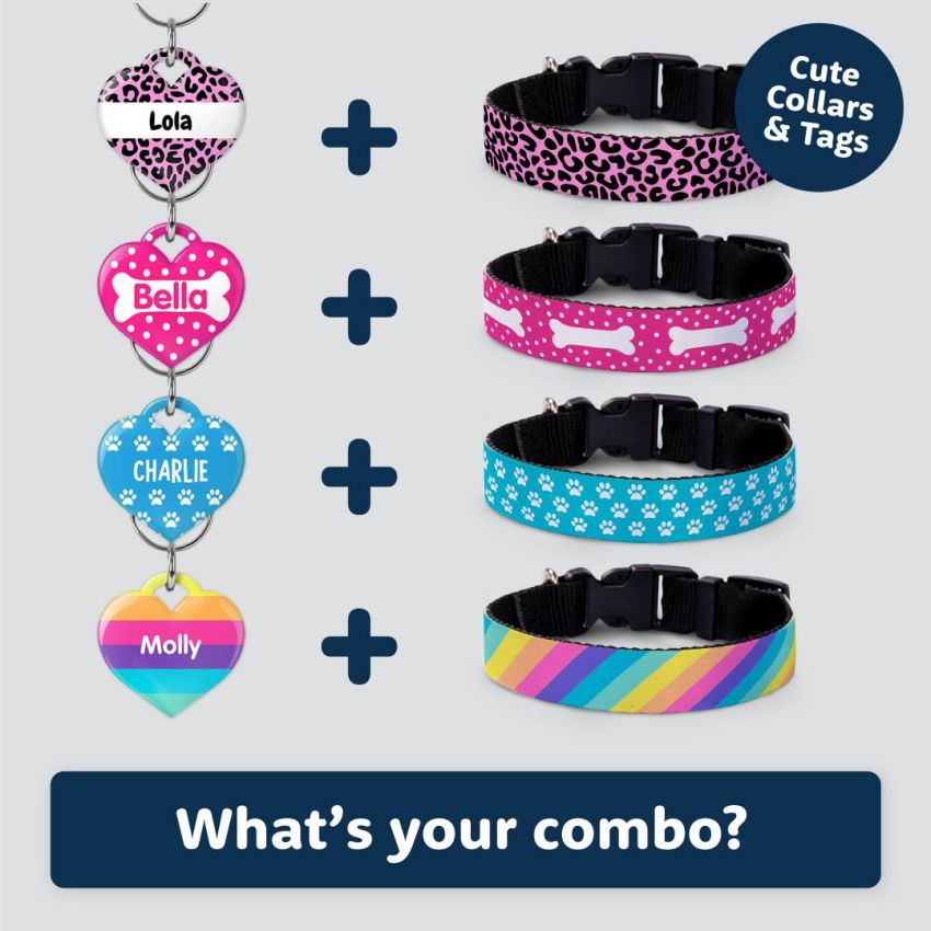 Premium Heart Dog Tags product preview image