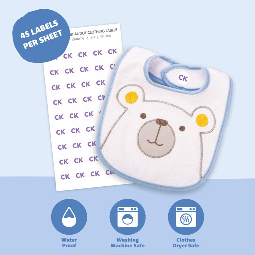Initial Dot Clothing Name Labels gallery image №2