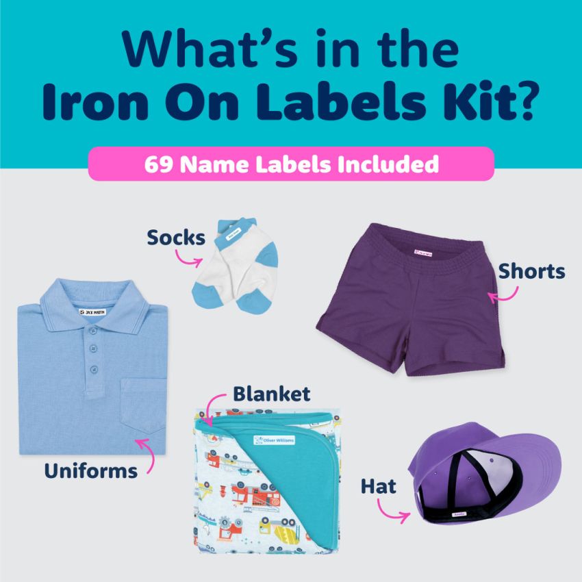 Iron On Name Labels Value Kit gallery image №2