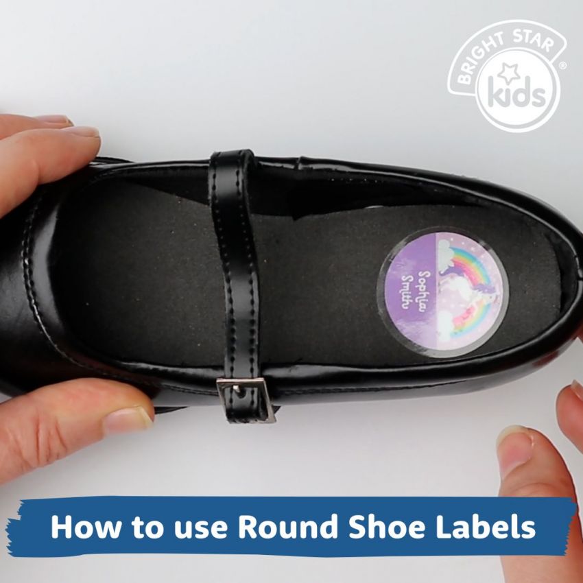 Designer Round Shoe Name Labels gallery image №2
