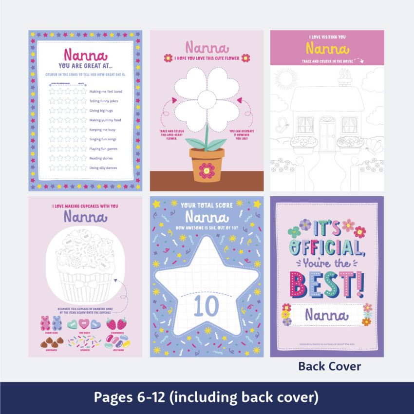 Best Grandma Activity Booklet product preview image