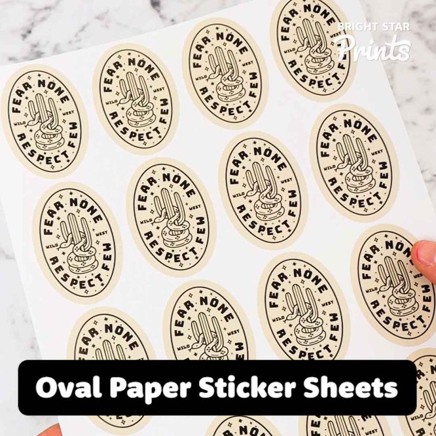 Oval Paper Sticker Sheets gallery image №3