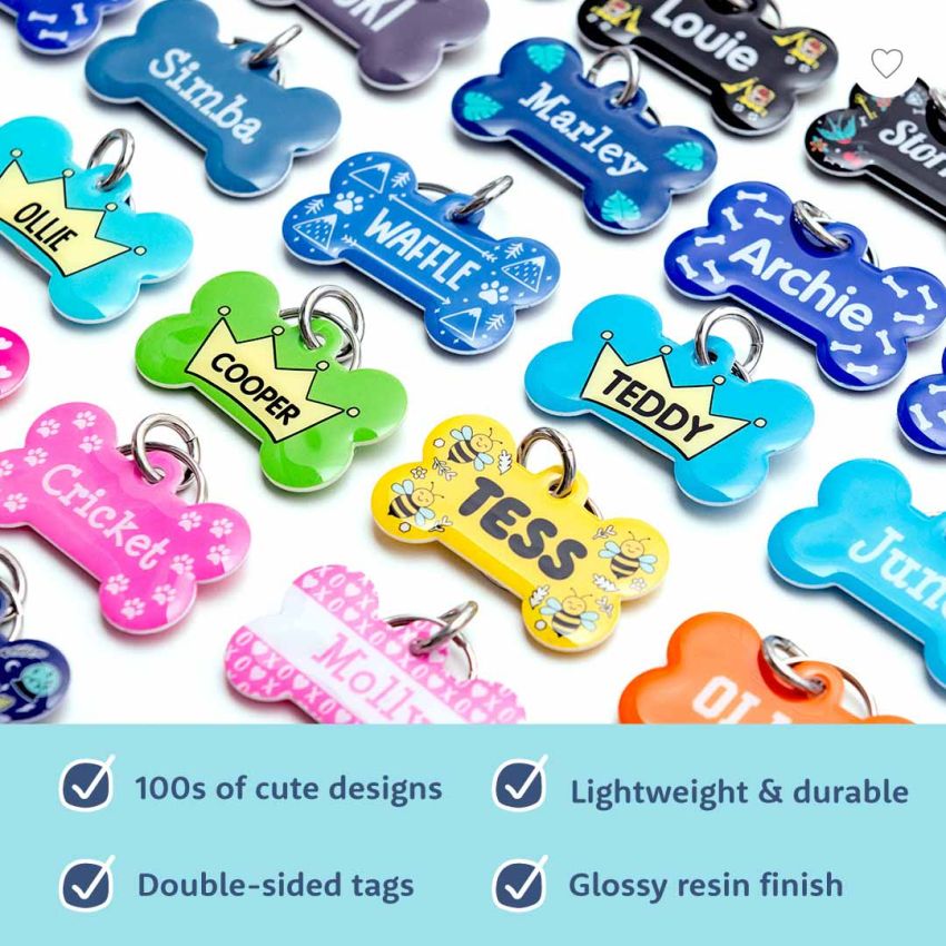 Premium Dog Bone Tags gallery image №2