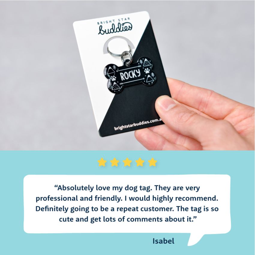 Premium Dog Bone Tags product preview image